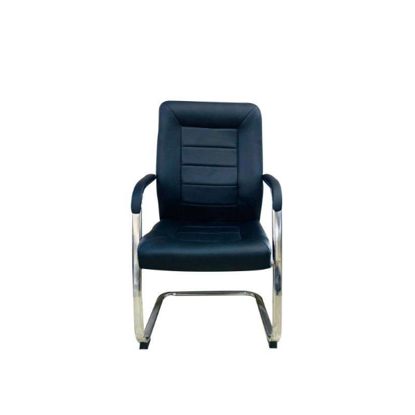 Black Leather Visitors Office Chair