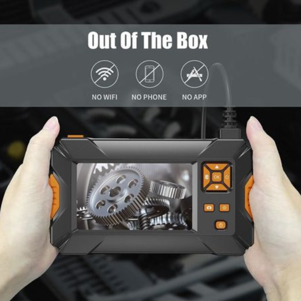 Portable Heavy Duty Endoscope with 4K HD 4.3'' Dual Display
