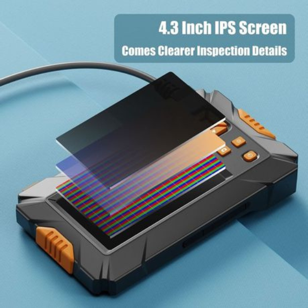 Portable Heavy Duty Endoscope with 4K HD 4.3'' Dual Display