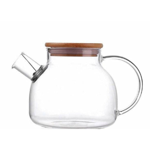 Elegant Glass Teapot / Kettle with lid (1L)