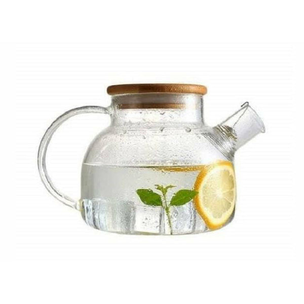 Elegant Glass Teapot / Kettle with lid (1L)