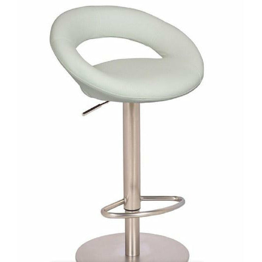 Faux Leather Swivel Cut-out Bar Stool. Available in Black , Brown , Red or White