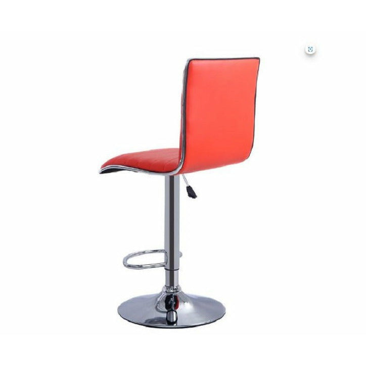 Red high discount back bar stools