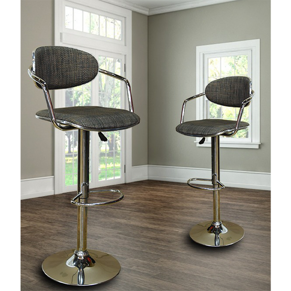Rattan Barstool with Gaslift and Swivel function - Available in Light or Dark Brown