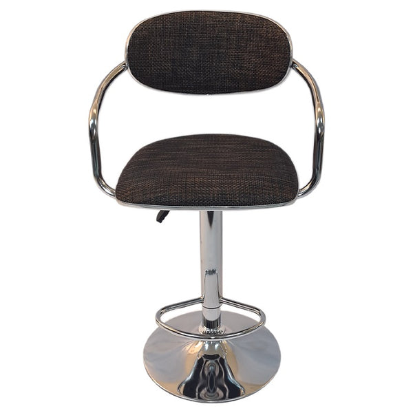 Rattan Barstool with Gaslift and Swivel function - Available in Light or Dark Brown