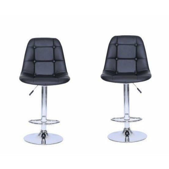 Chic Bucket Seat Bar Stools - Set of 2 - Available in Black , Red , Brown and White