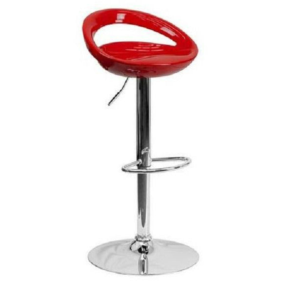 Glossy Cut Out Bar Stool - Available in various colours