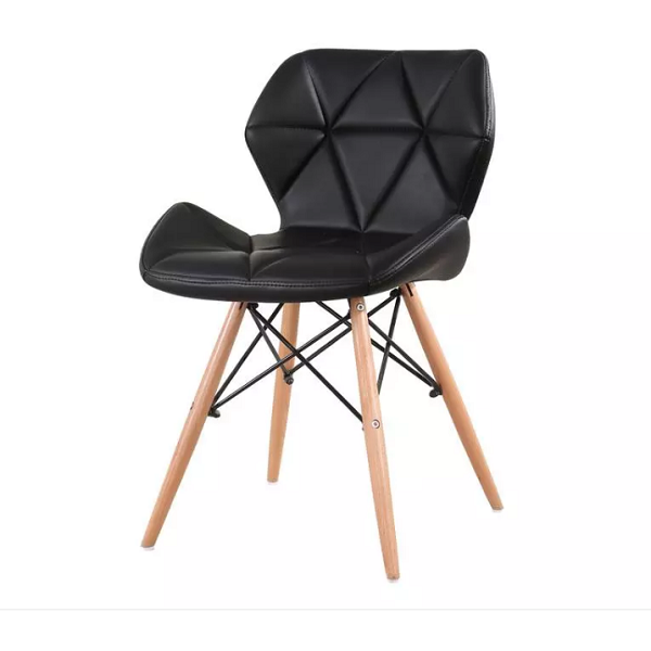 Bright Diamond Padded chairs with wooden legs - Various colours available