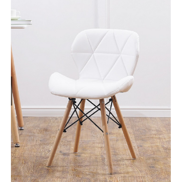 Bright Diamond Padded chairs with wooden legs - Various colours available