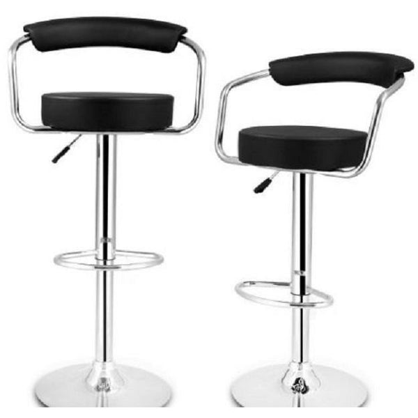 Broadway - Modern PU Leather Bar stool Set of 2 - Available in White, Red, Brown and Black