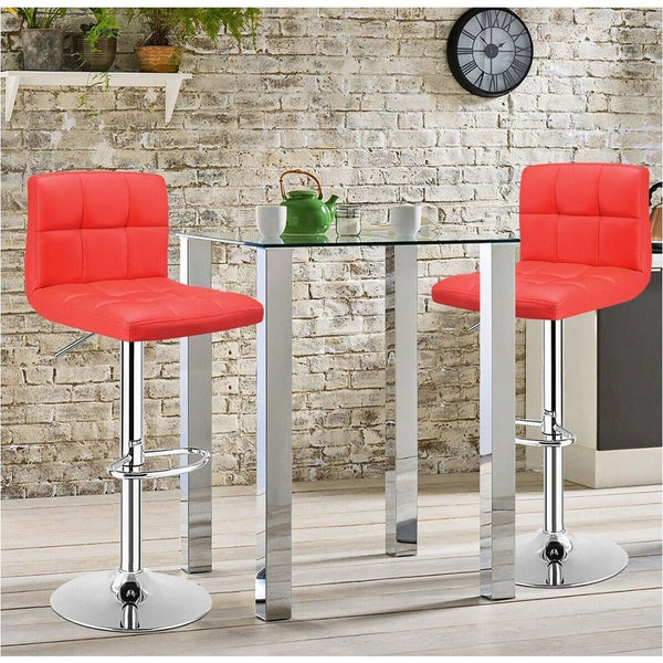Kitchen Counter BarStools – Set of 2- Red