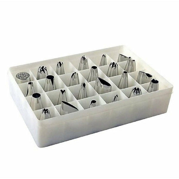 24 Piece Icing Nozzle Set with Case