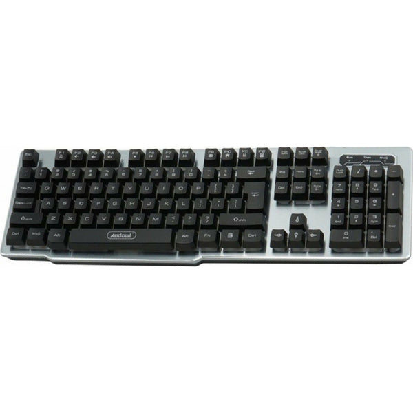 Wired rainbow backlit gaming keyboard