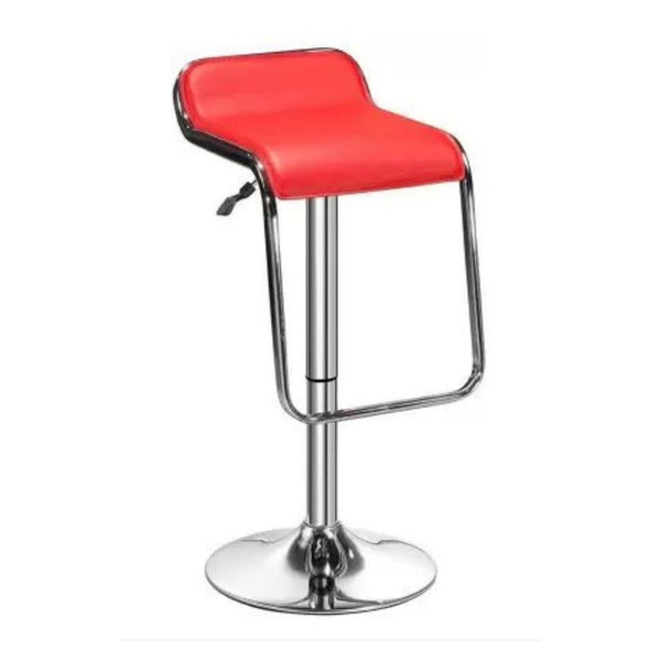 Red Stylish Low-Back Barstools - Set of 6
