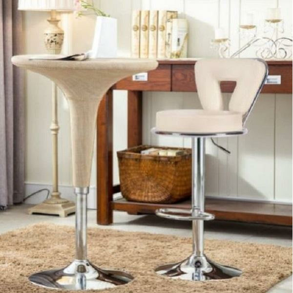 Ronell Modern Italian design swivel bar stools - set of 2 - White