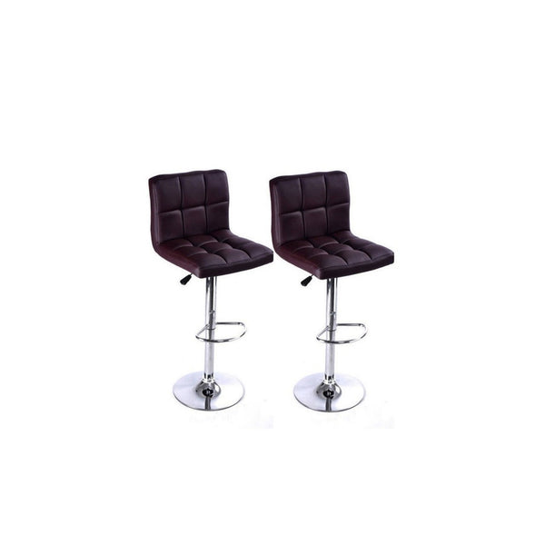 Ronin Faux Leather Swivel Bar Stool - Set of 2