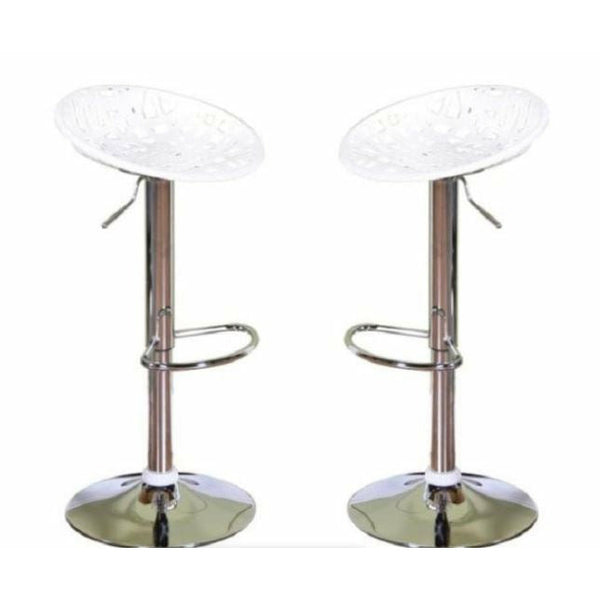 Lily Single Leaf Barstool - Set of 2. Available in Black , Red or White