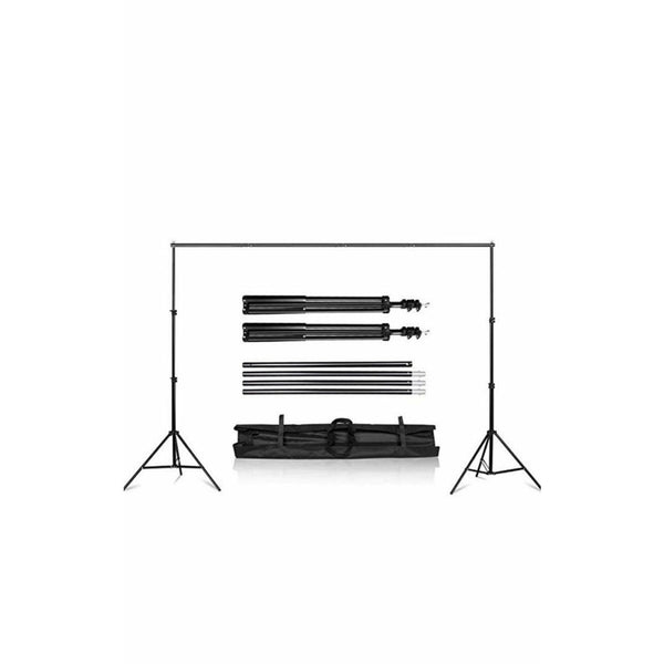 3m Adjustable Aluminium Backdrop Stand For Photos & Videos With Carry Bag