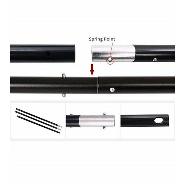 3m Adjustable Aluminium Backdrop Stand For Photos & Videos With Carry Bag