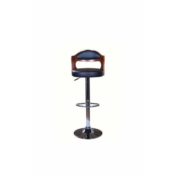 BG Contemporary Design Wooden and Leather Bar stool