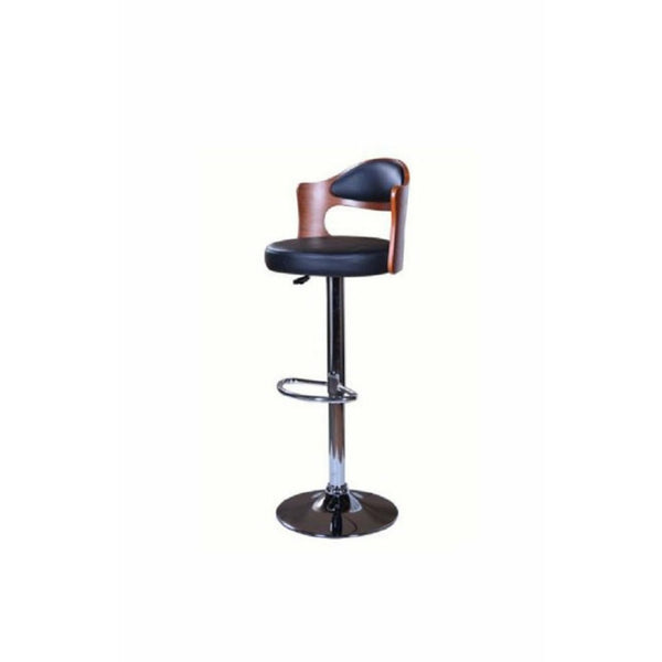 BG Contemporary Design Wooden and Leather Bar stool
