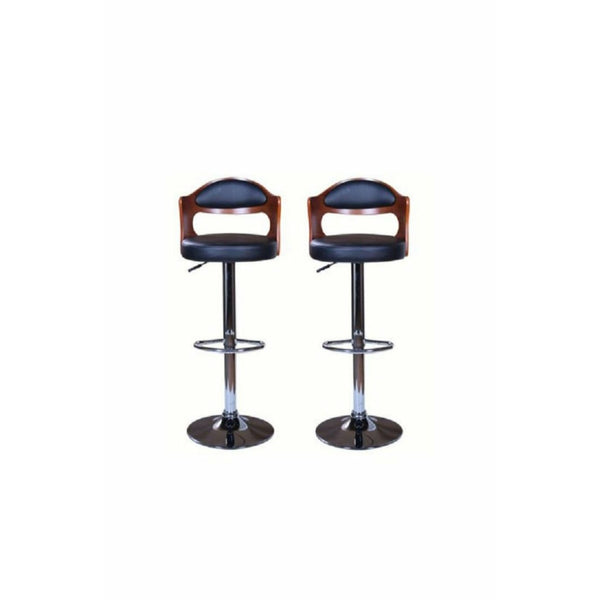 BG Contemporary Design Wooden and Leather Bar stool