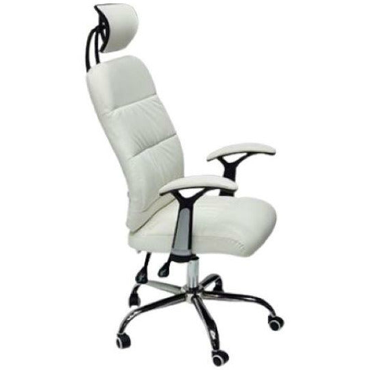 White Office Chair - Shubs Reclining Office Chair with Head and Arm rests