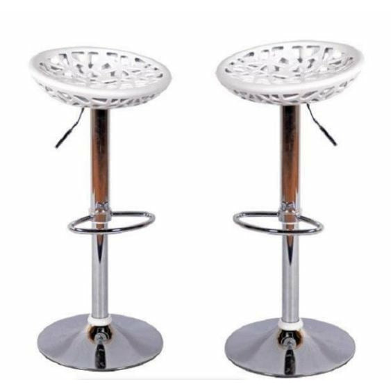 Lily Double Leaf barstool - Set of 2. Available in Red , Black or White