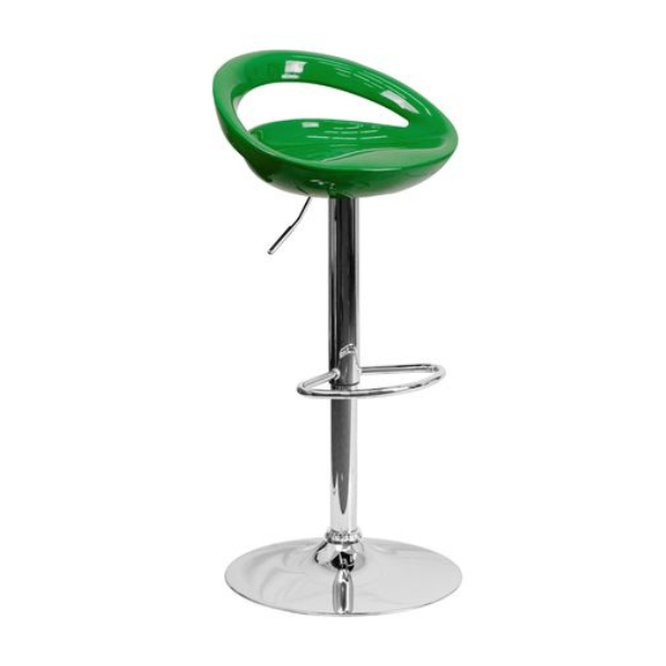 Glossy Cut Out Bar Stool - Available in various colours