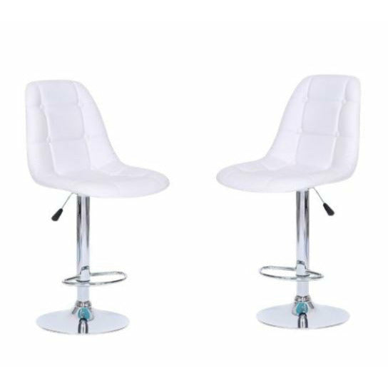 Chic Bucket Seat Bar Stools - Set of 2 - Available in Black , Red , Brown and White