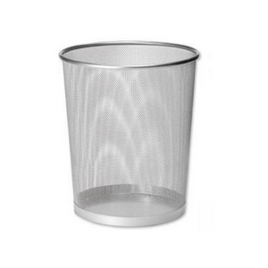 Silver Mesh Office Dustbin