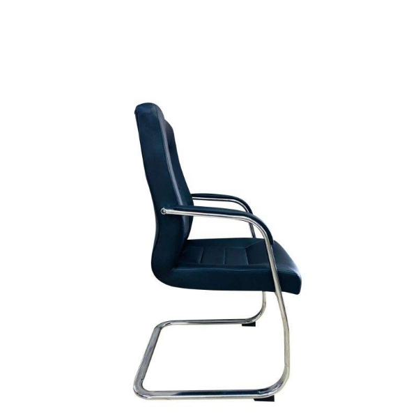 Black Leather Visitors Office Chair