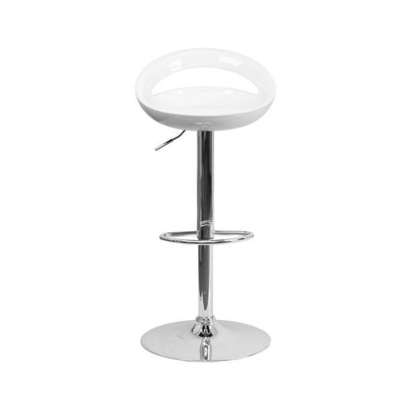 Glossy Cut Out Bar Stool - Available in various colours
