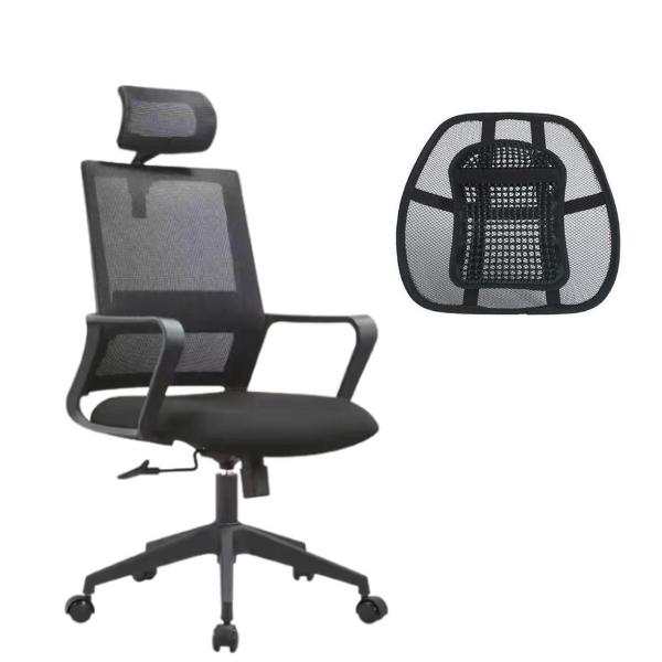 Mason Swivel Office Chair with Back Mesh Support Attachment - Ergonomic Combo for Ultimate Comfort