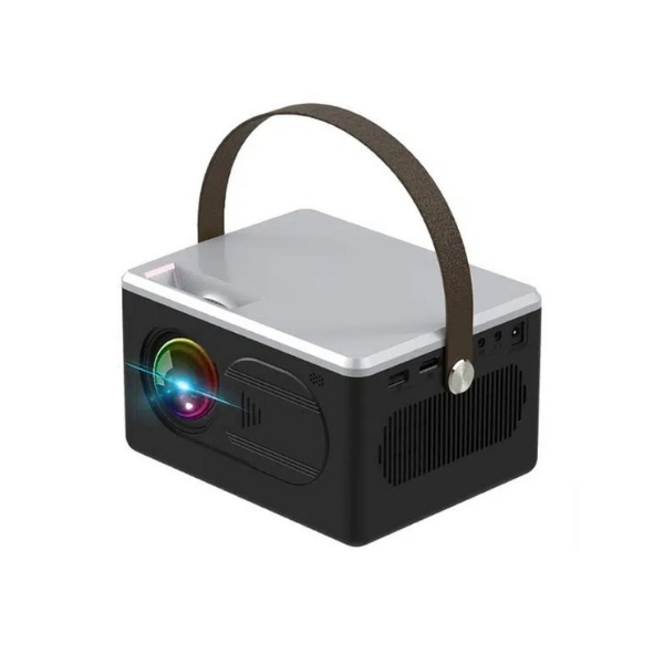 Compact Mini Projector - 3200 Lumens LED, HD 1080p Home Theater, Portable Outdoor Use with Built-in Speaker