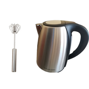 Russell Hobbs Kettle and Rotating Whisk Combo - Stylish and Efficient Kitchen Essentials
