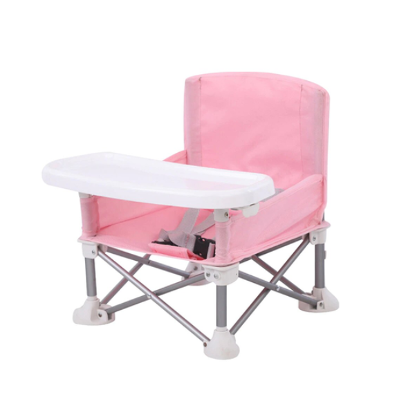Premium Kids Camping Chair with Detachable Tray - Lightweight, Durable, and Fun! - Available in Pink or Grey