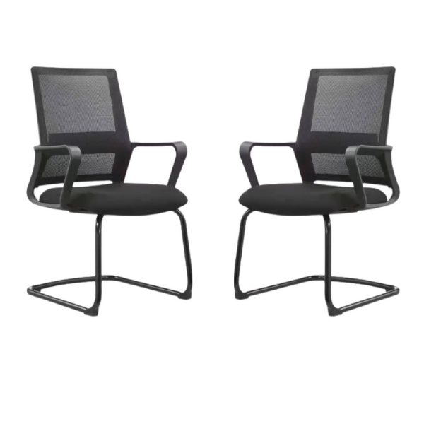 Pair of Ray Mesh Meeting chairs