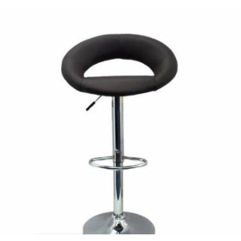 Faux Leather Swivel Cut-out Bar Stool. Available in Black , Brown , Red or White