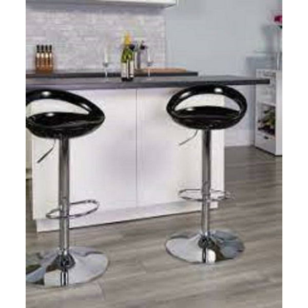 Glossy Cutout barstools with Gas Lift - set of 2 (Available in various colours)