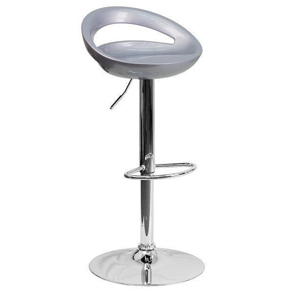 Glossy Cut Out Bar Stool - Available in various colours