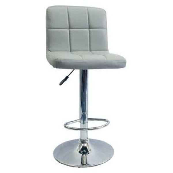 Faux Leather High Back Swivel Bar Stool. Available in various colours