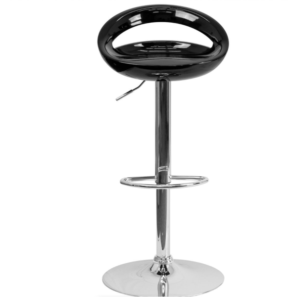 Cut Out Bar Stool Glossy (Available in Black, Orange and White)