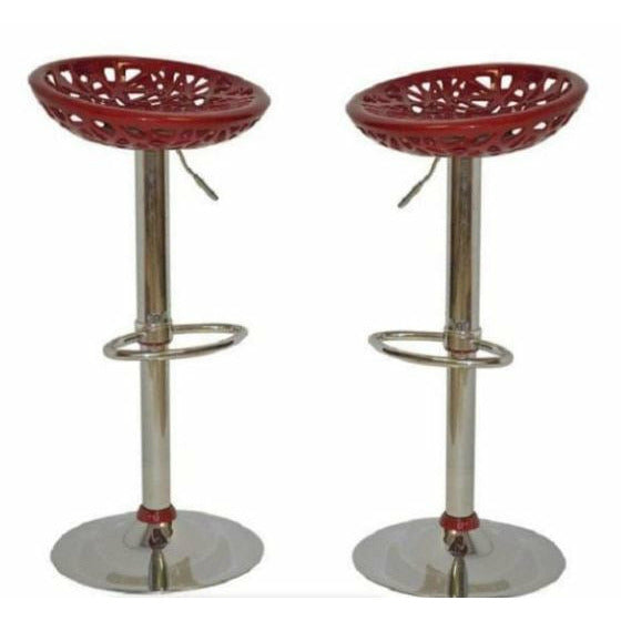 Lily Double Leaf barstool - Set of 2. Available in Red , Black or White