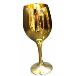 Metallic style Wine glasses - Gold