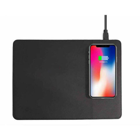 Wireless Charging Mouse Pad. Available in Black, Brown or Grey