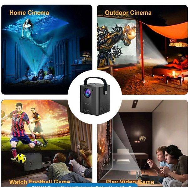 Q200 Multimedia Portable Projector for Outdoor Movie Ultra 4K
