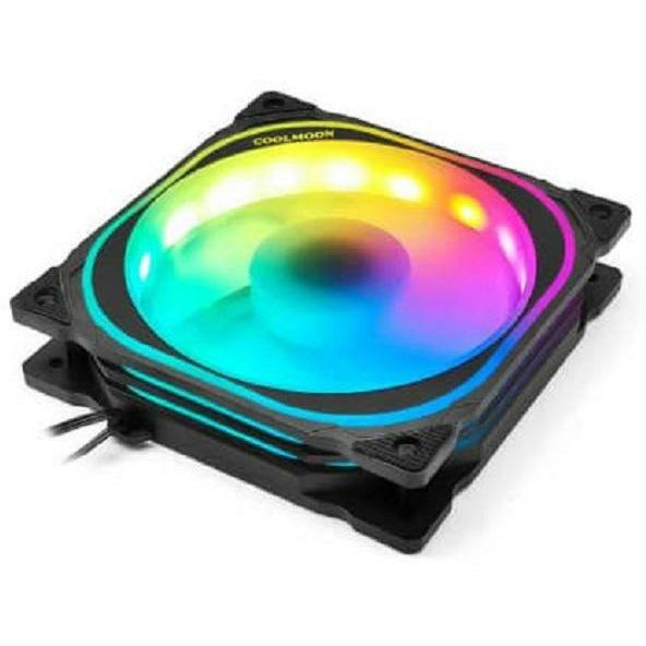 RGB Computer Case Cooling Fan Kit with controller and remote - 3 FANS
