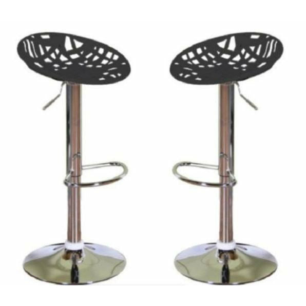 Lily Single Leaf Barstool - Set of 2. Available in Black , Red or White
