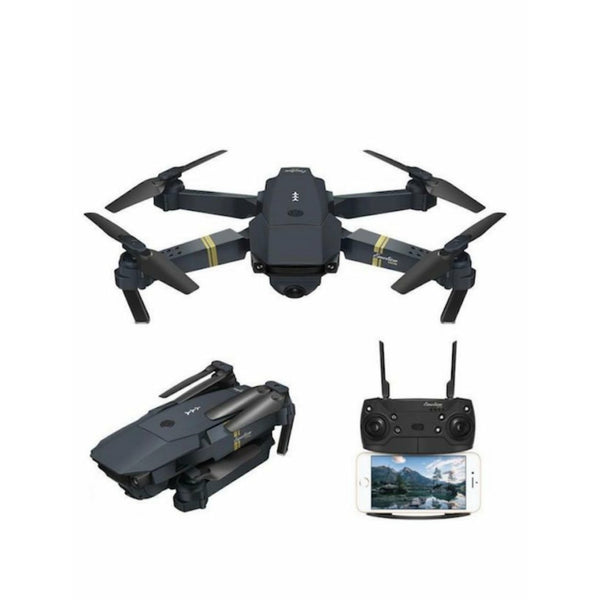 Andowl Micro Foldable Drone with 720P Adjustable Camera - Black